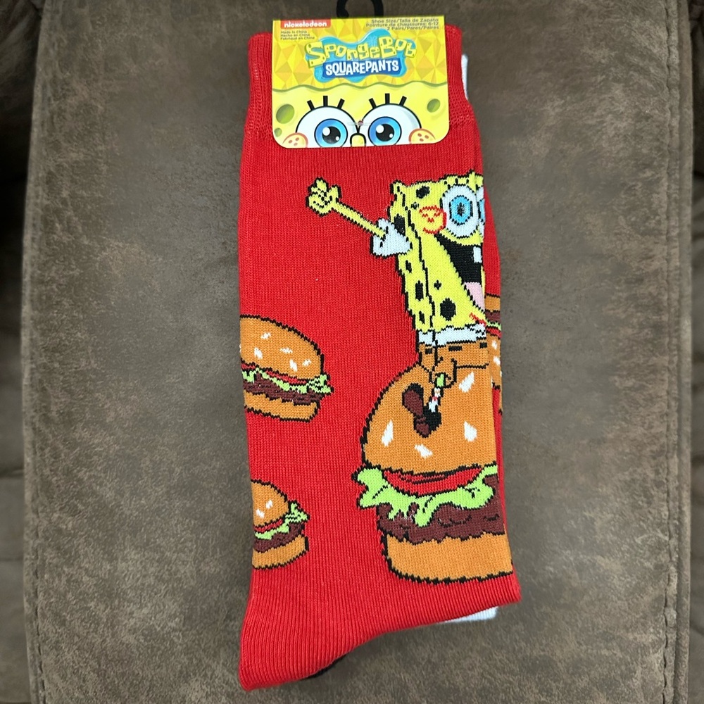 Set of 2 SpongeBob SquarePants Mr. Crabs socks